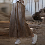 Tie-dyed Elastic Waist Wide-leg Pants