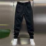 Slightly Tapered Loose Drape Elastic Waist Trousers
