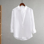 Lapel Linen Loose Thin Casual Shirt