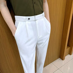 Slim-fit Draped Suit Trousers