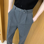 Slim-fit Draped Suit Trousers