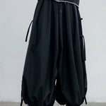 Strappy Wide Leg Ninth Pants