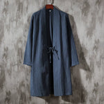 Printed Zen Cloak Linen Cape Coat