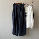 High Waist Straight Loose Casual Wide Leg Pants