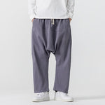 Retro Low Crotch Casual Loose Straight Wide Leg Pants