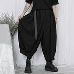 Japanese Large Pocket Casual Wide-leg Pants Hakama