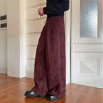 Twill Corduroy Wide-Leg Pants