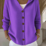 Zoé™ - Soft Knit Cardigan with Hood