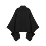 Large Sleeve Dark Casual Shirt