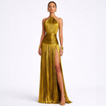 The Spark | Sparkling Gold Maxi Dress