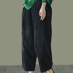 Organic Chocolate High Waist Wide Leg Fall Pants Corduroy