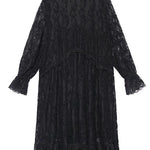 Organic lace Ruffles quilting clothes Photography black Dresses