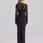 Isabelle Crawford | Lace Maxi Dress with Long Sleeves For Women