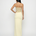 Harriet Collins | Lace Panel Tie-Shoulder Maxi Dress For Women