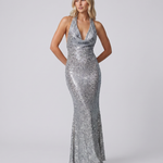 Camille Dubois | Sequin Halter Maxi Dress For Women