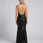 Camille Dubois | Sequin Halter Maxi Dress For Women