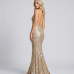 Camille Dubois | Sequin Halter Maxi Dress For Women