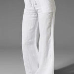 White Linen Pants Women
