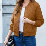 Zeagoo Women's Quilted Bomber Jacket Casual Coat