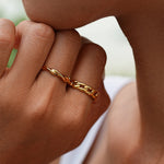 Modern Curved Design Ring