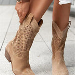Sutton | Perforated Western Boots