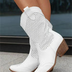 Sutton | Perforated Western Boots
