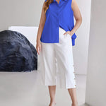 Sleeveless Button Down Tank Tops - Zeagoo (Us Only)