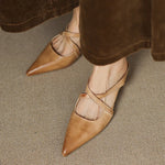 Mestelle Genuine Leather Mules