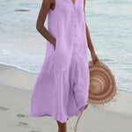 Sandra - Patchwork Midi Dress