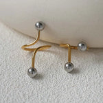 Alix Golden Curve Ring Set