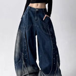 Raven Stud Barrel Jeans