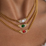 Dahlia Rhinestone Necklace