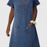 Christine™ | Elegant Denim Dress