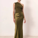 Ashley | Maxi Dress with a Guilt in Satin
