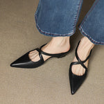 Mestelle Genuine Leather Mules