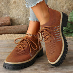 Lena Knit Platform Sneakers