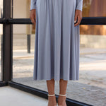Zeagoo Effortless Style Draped Wrap Top and Midi Skirt Set for Women Casual Work Office Loose Fit 2026 | Under $25