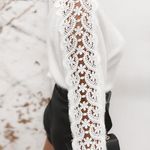 Zeagoo Elegant Lace Trim Fuzzy Knit Sweater for Women Casual Work Office Loose Fit 2026 | Under $25