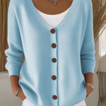 Zeagoo Women's Casual Comfort V-Neck Knit Cardigan