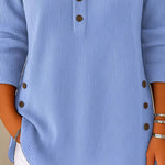 Zeagoo Zeagoo Comfy Corduroy Long Sleeve Henley Shirt for Women Casual Work Office Loose Fit 2026 | Under $40
