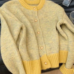 Zeagoo Women's Casual Loose Fit Color Mixed Knitted Cardigan