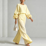 Diane | Floral Appliqué Two-Piece Set