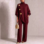 Audrey | Elegant Button-Detail Knit Set