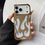 Chrome Flame iPhone Case