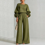 Diane | Floral Appliqué Two-Piece Set