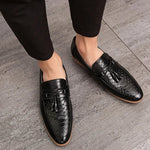 Julian Croc Textured Loafers