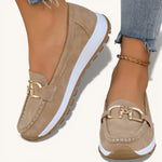 Ellie | Buckled Flat Loafers
