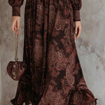 La Scintilla | Long dress with elegant vintage print