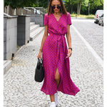 Talia™ | Elegant floral dress with V-neck