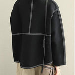 Fine Loose Button Down Sweater Coat Women Casual Tops
